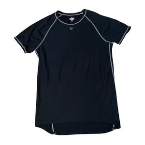 PEAL IZUMI P.R.O. Series Black Mesh Bicycling Shirt, Activewear Short Sleeve